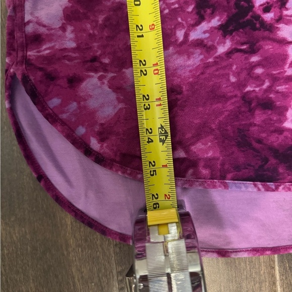 Lands’ End Purple Tie Dye Long Sleeve Tee Size M Soft Cotton Knit - Picture 13 of 14